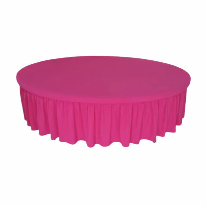 Pink Round Tablecloth